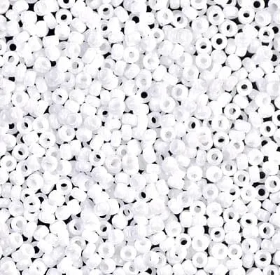 Peppy Beads Rings Miyuki Seed Beads 110 White Opaque 0402
