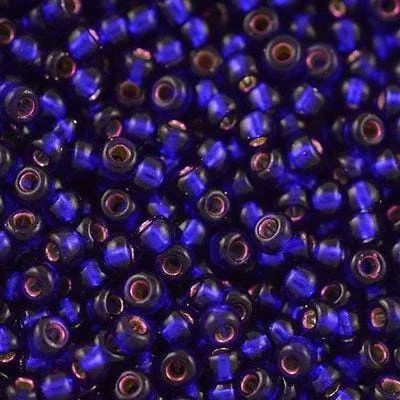 Peppy Beads Rings Miyuki Seed Beads 60 Silver Lined Violet 1427