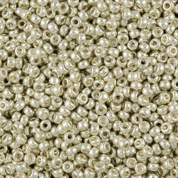 Peppy Beads Rings Miyuki Seed Beads 80 Galvanized Silver 10510181
