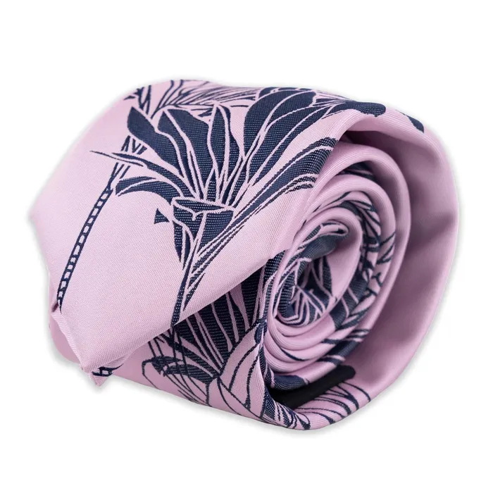 PINEAPPLEPALAKA Earrings Pineapple Palaka Ti Plant Pattern Neck Tie Lavender