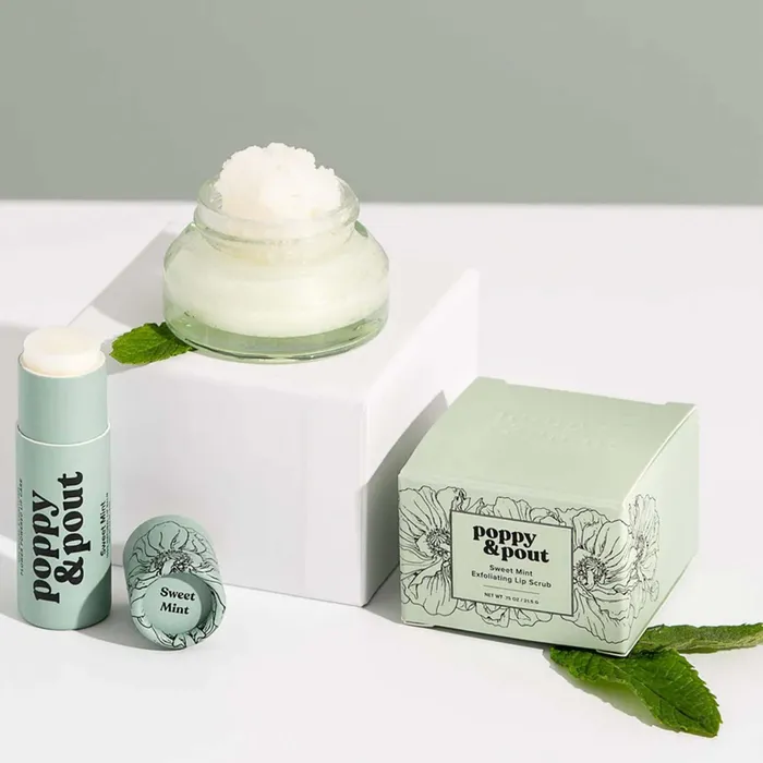 Poppy Pout Sweet Mint Duo Lip Care Gift Set POPPYPOUT Earrings