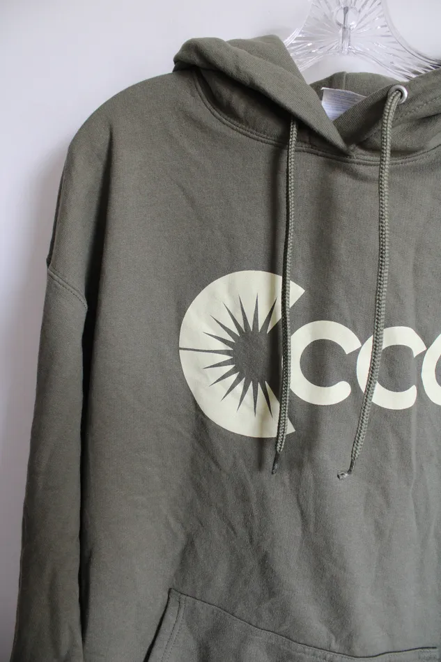 Port And Company Port Co Olive Green CCA Logo Hoodie XL Earrings