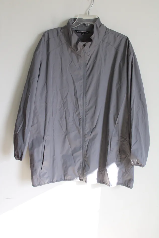 Port Authority Gray Lightweight Windbreaker 4XL Port Authority Earrings