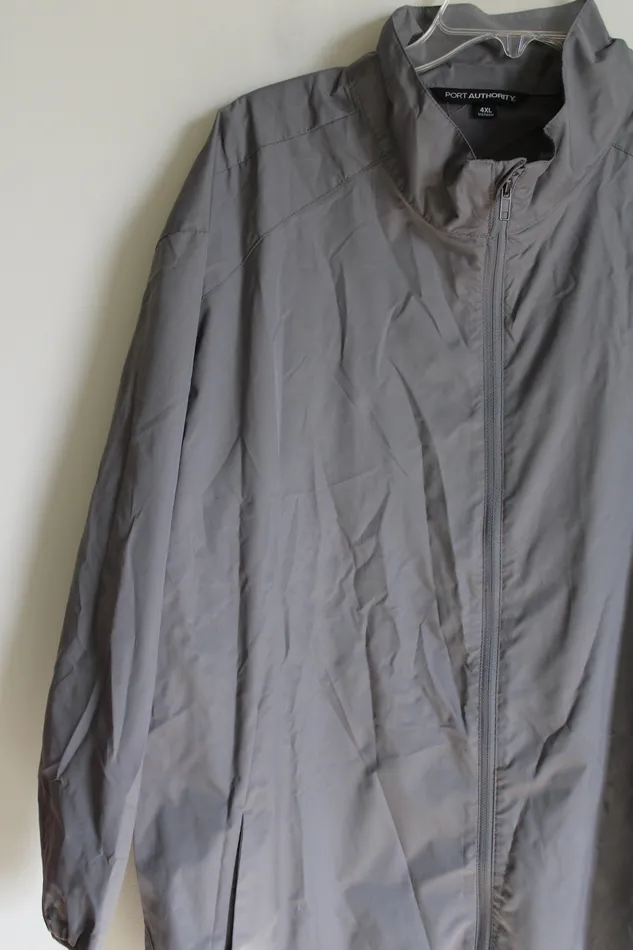 Port Authority Gray Lightweight Windbreaker 4XL Port Authority Earrings