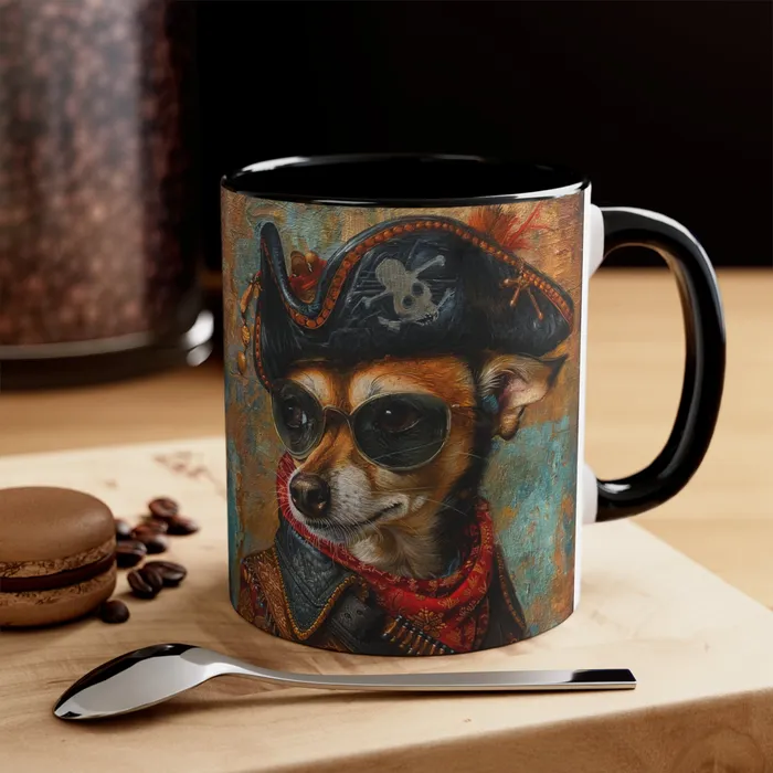 Porter Earrings Accent Coffee Mug 11oz Rat Cha Buccaneer