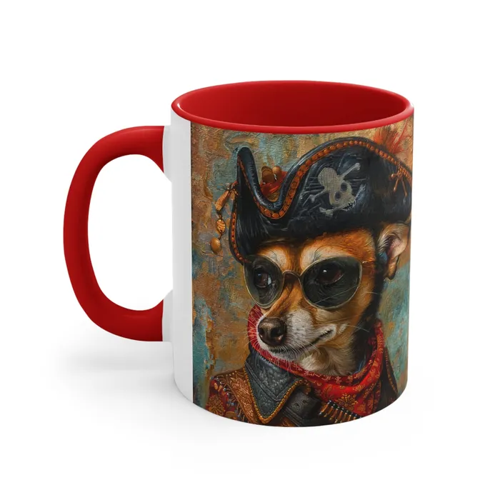 Porter Earrings Accent Coffee Mug 11oz Rat Cha Buccaneer
