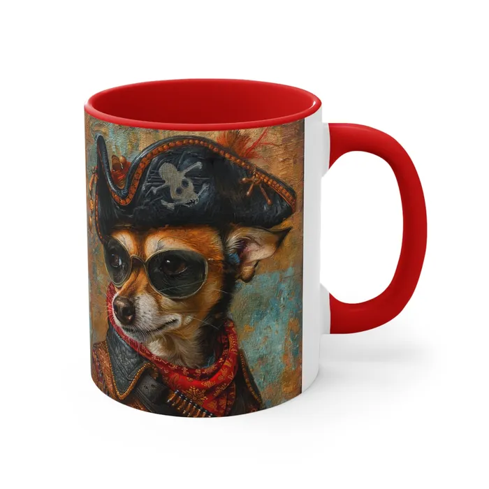 Porter Earrings Accent Coffee Mug 11oz Rat Cha Buccaneer