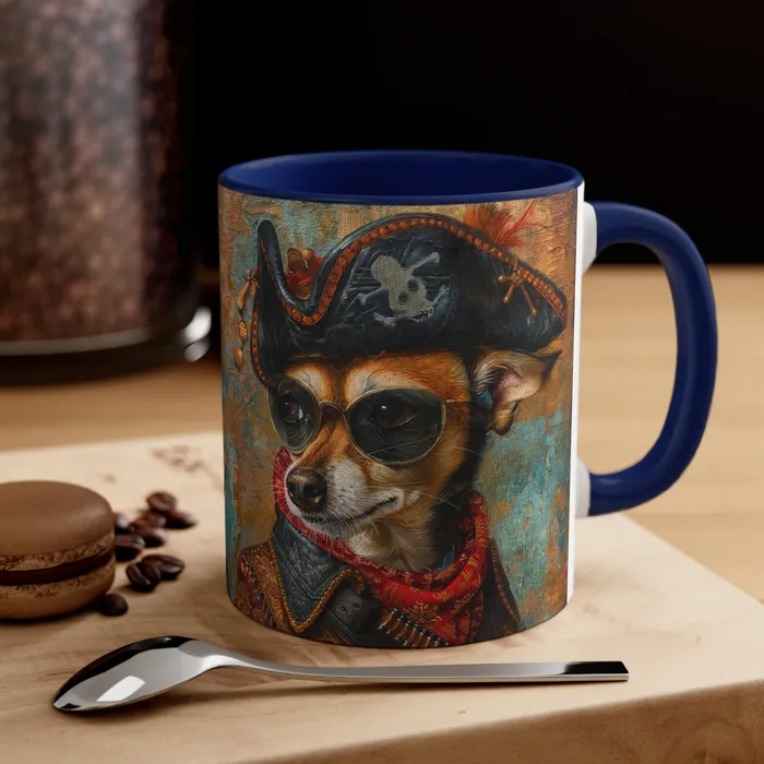 Porter Earrings Accent Coffee Mug 11oz Rat Cha Buccaneer