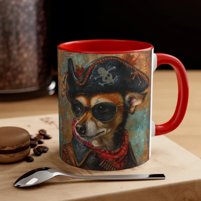Porter Earrings Accent Coffee Mug 11oz Rat Cha Buccaneer