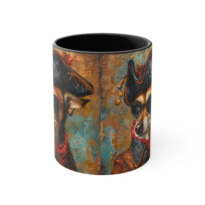 Porter Earrings Accent Coffee Mug 11oz Rat Cha Buccaneer