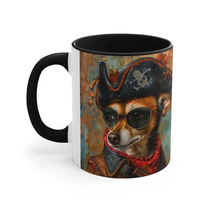 Porter Earrings Accent Coffee Mug 11oz Rat Cha Buccaneer
