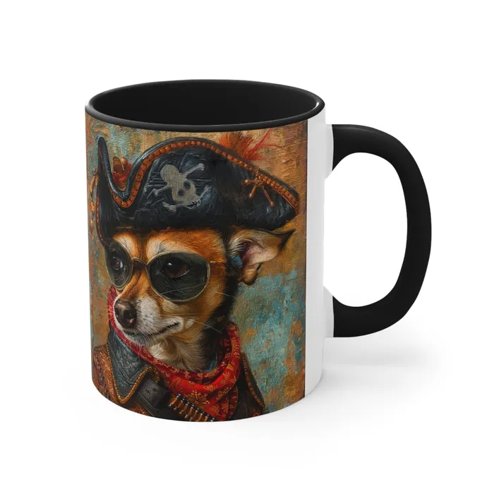 Porter Earrings Accent Coffee Mug 11oz Rat Cha Buccaneer