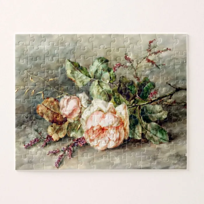 Portraits by NC Earrings Roses Traditional Thick Jigsaw Puzzle for Adults 30 to 1000 Pieces Portraits by NC Earrings Roses Traditional Thick Jigsaw Puzzle for Adults 30 to 1000 Pieces
