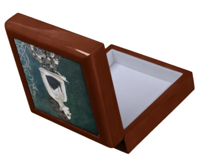 Portraits by NC KeepsakeJewelry Box The Novelist Lacquer Box Earrings