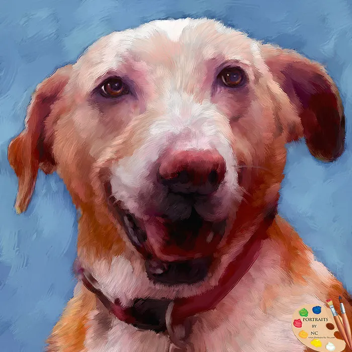 Portraits by NC Necklaces Labrador Portrait Custom Painted Pet Portrait
