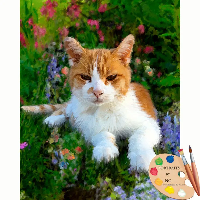 Portraits by NC Necklaces Tabby Cat Portrait