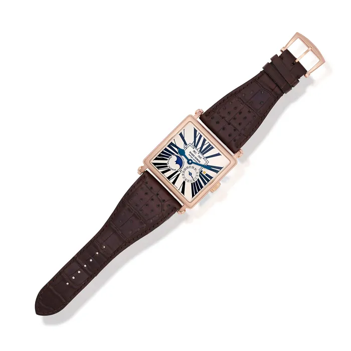 PreOwned Roger Dubuis Golden Square Perpetual Calendar Watch Stephen Silver Fine Jewelry Earrings