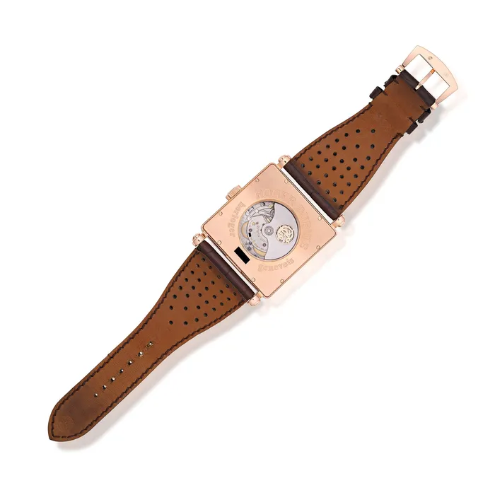 PreOwned Roger Dubuis Golden Square Perpetual Calendar Watch Stephen Silver Fine Jewelry Earrings