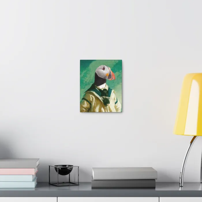 Printify Earrings Puffin Ahoi Canvas Gallery Wraps