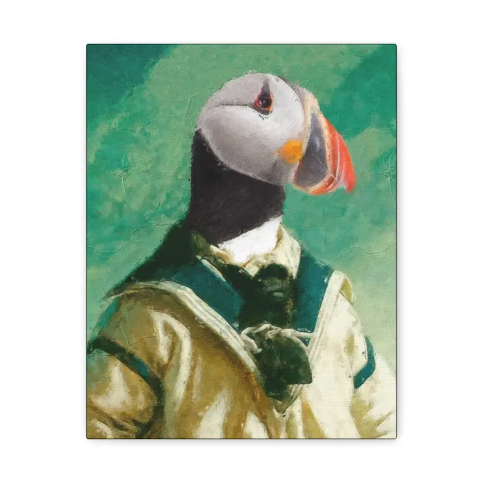 Printify Earrings Puffin Ahoi Canvas Gallery Wraps