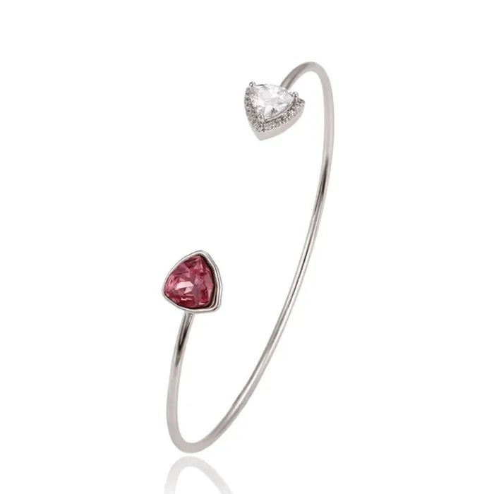 Pulseras Ajustables con Bao en Rodio Dije Corazn Gold Shield Earrings
