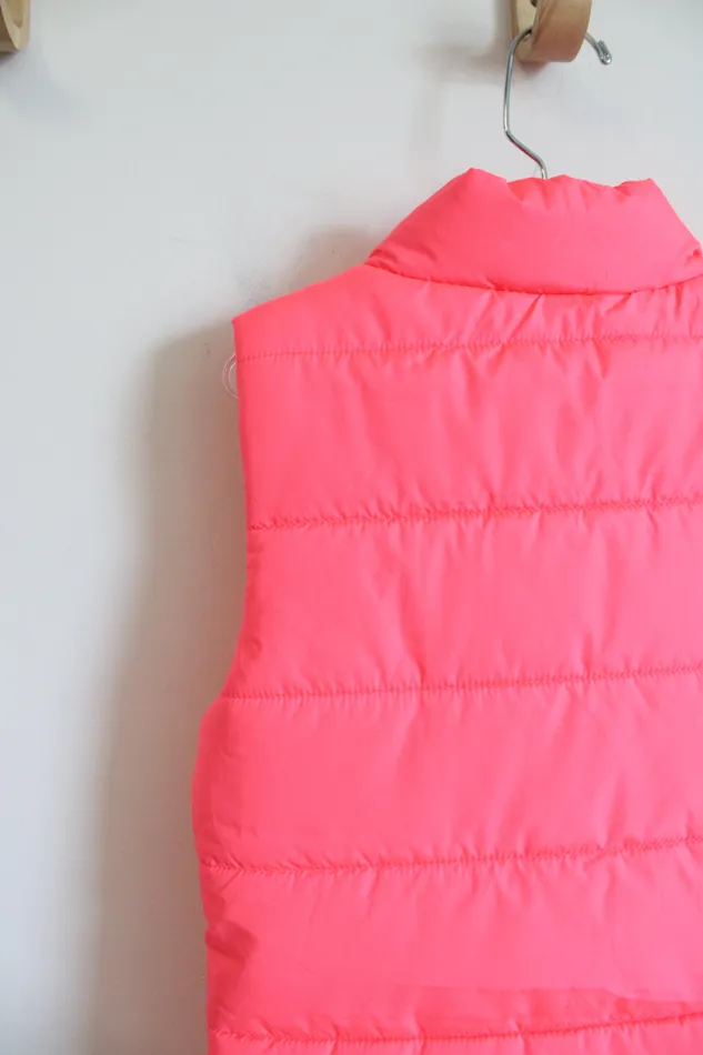 Puma Earrings Puma Hot Pink Puffer Vest Youth S 78