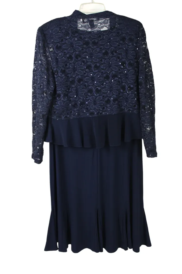 RM Collection Blue 2 Piece Dress 10 RM Richards Rings