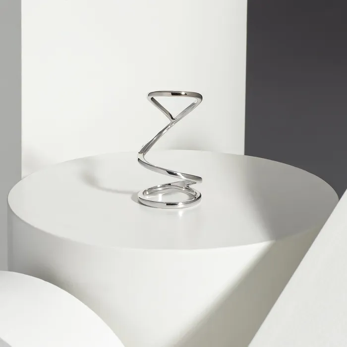 RACHEL LYNN CHICAGO 14 Karat White Gold Knuckle Ring Rings