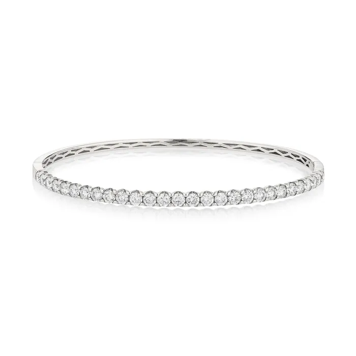 RACHEL LYNN CHICAGO 18 Karat White Gold 250cts Diamond Hinge Bracelet Bracelets RACHEL LYNN CHICAGO 18 Karat White Gold 250cts Diamond Hinge Bracelet Bracelets