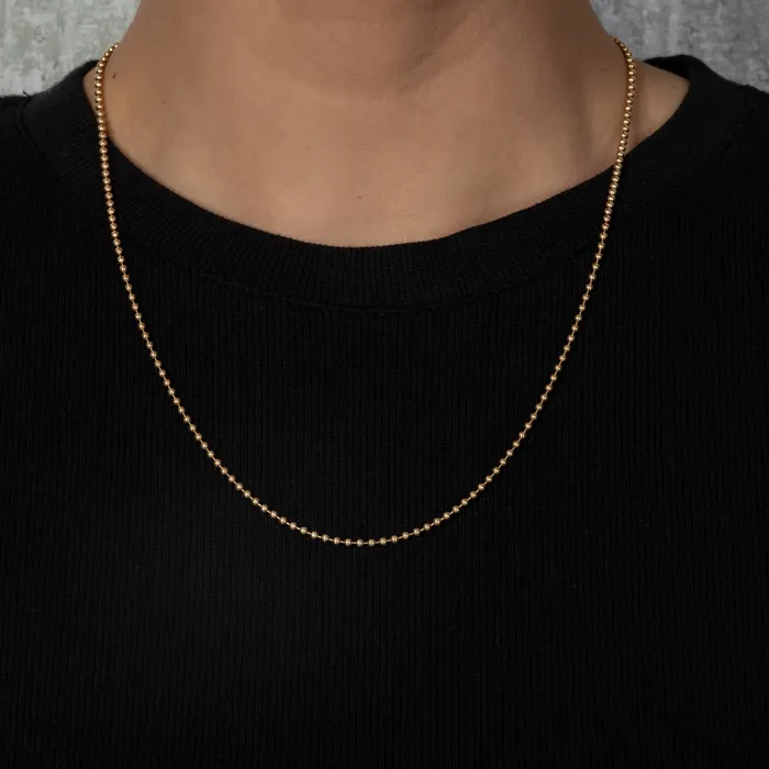 RACHEL LYNN CHICAGO Necklaces 14 Karat Yellow Gold Ball Chain Necklace