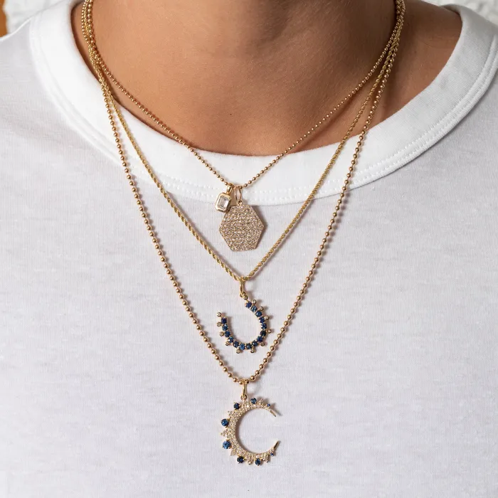 RACHEL LYNN CHICAGO Necklaces 14 Karat Yellow Gold Ball Chain Necklace