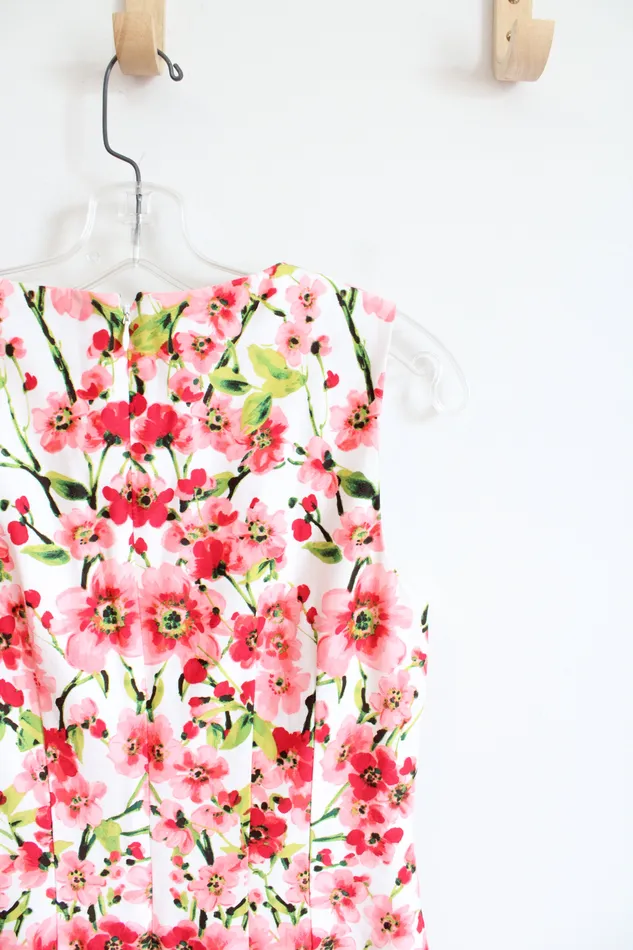 Ralph Lauren Rings Ralph Lauren White Pink Floral Dress 6