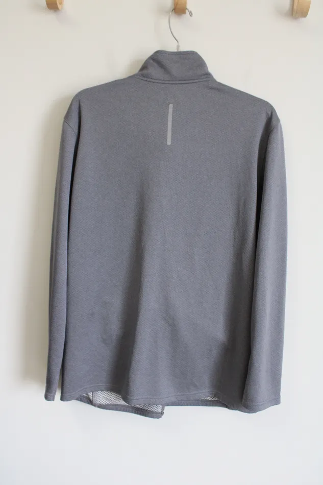 RBX Gray Zip Up Athletic Jacket L RBX Earrings