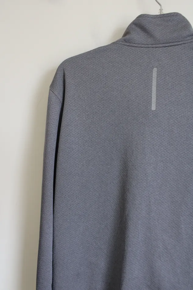 RBX Gray Zip Up Athletic Jacket L RBX Earrings