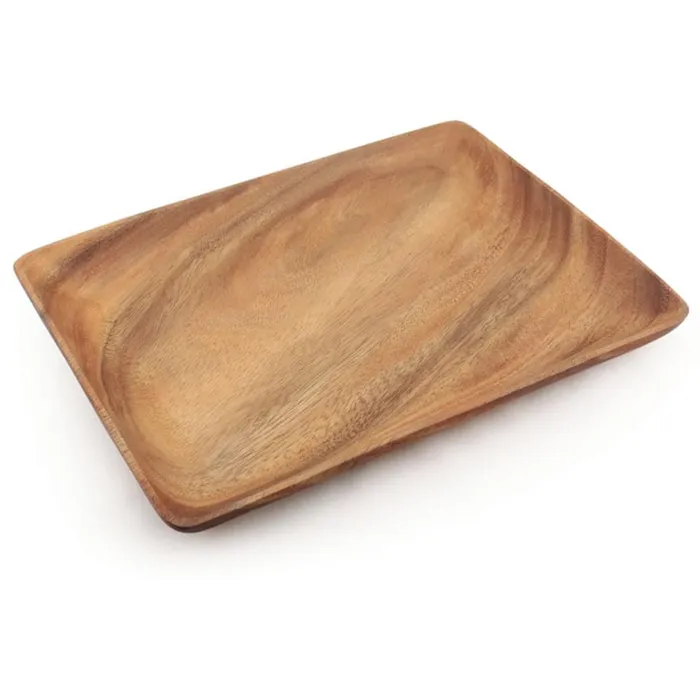 Rectangular Acacia Wood Serving Tray 125x 95 ISLANDERGRP Earrings