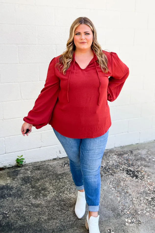 Right On Track Top Burgundy Haptics Earrings