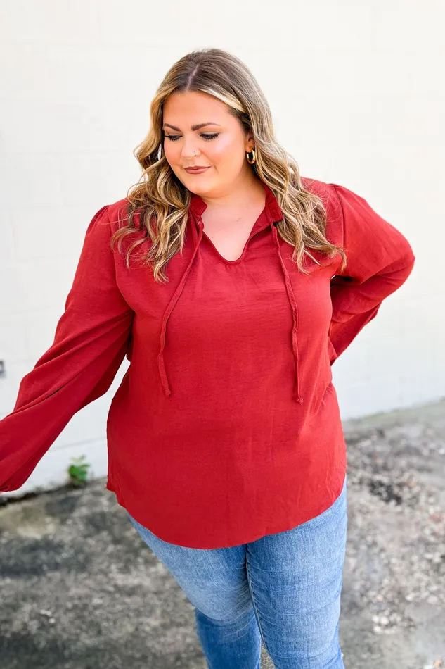 Right On Track Top Burgundy Haptics Earrings