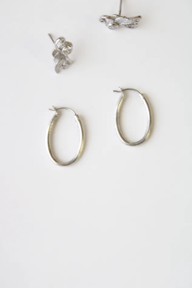 Rings 3 Pair Sterling Silver Set Jubilee Thrift