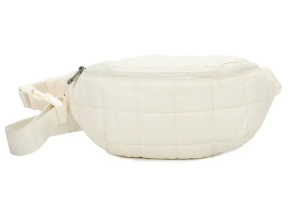 Rings Ampere Creations Rileys Puffer Bum Fanny Bag White AMPERE