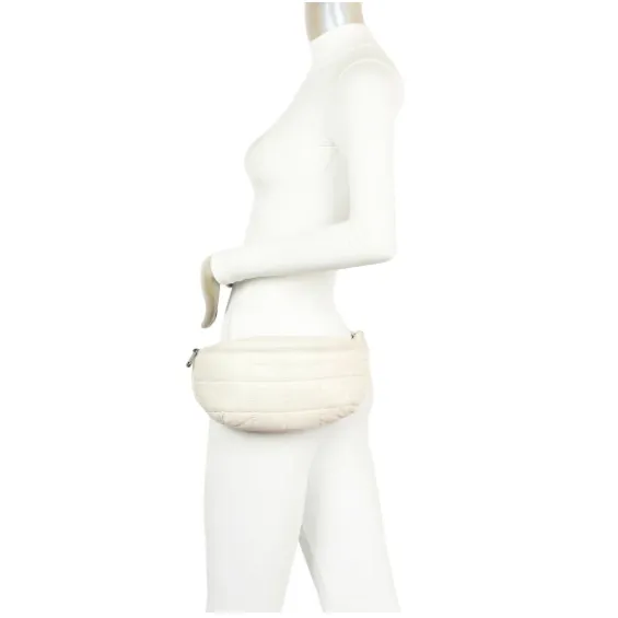 Rings Ampere Creations Rileys Puffer Bum Fanny Bag White AMPERE
