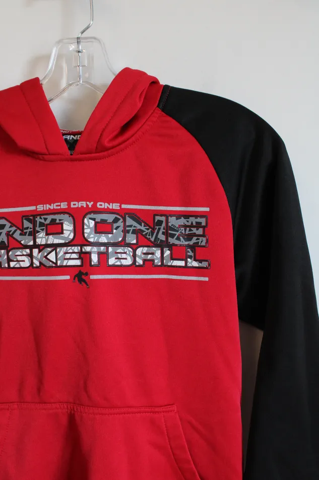 Rings And1 Red Black Since Day One Basketball Hoodie Youth L 1012 AND1