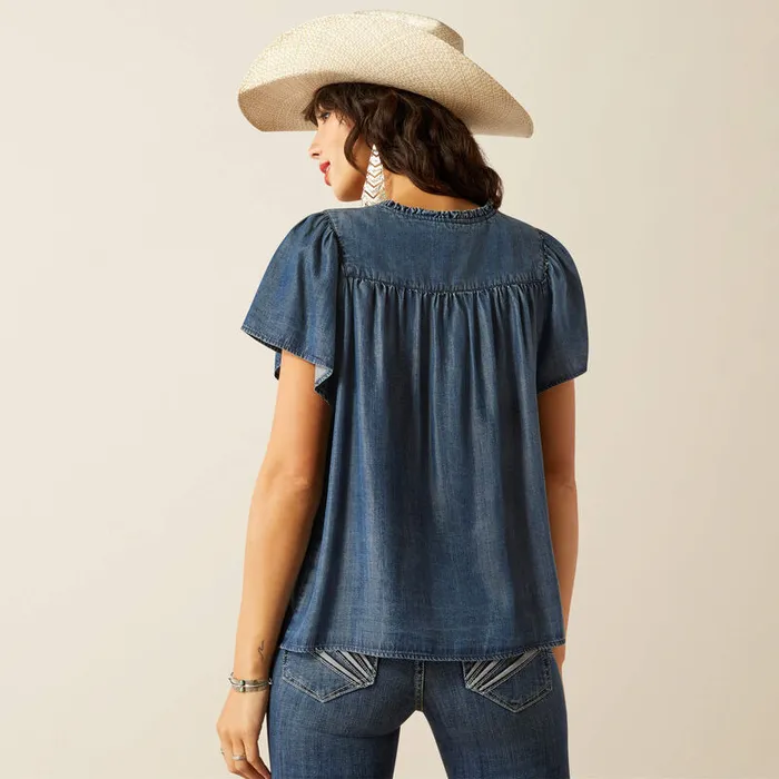 Rings ARIAT WOMENS EMMA TOP MEDIUM BLUE ARIAT CLOTHING