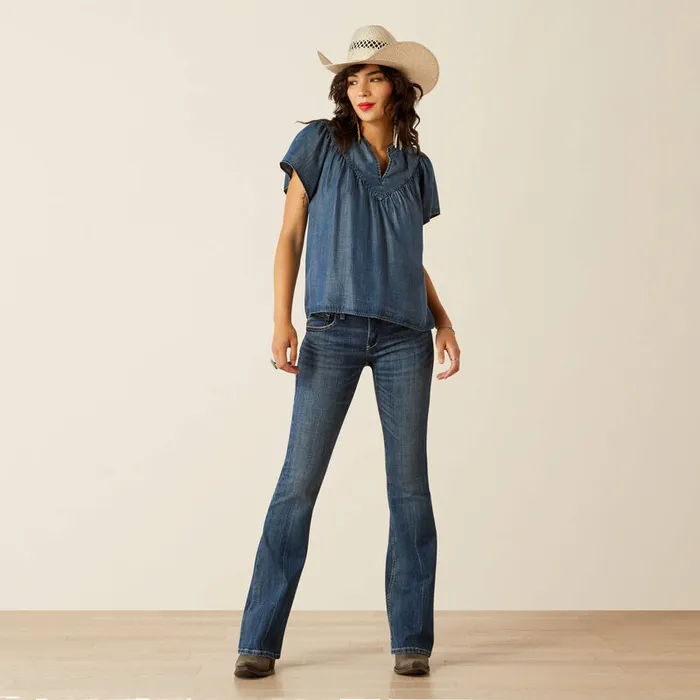 Rings ARIAT WOMENS EMMA TOP MEDIUM BLUE ARIAT CLOTHING