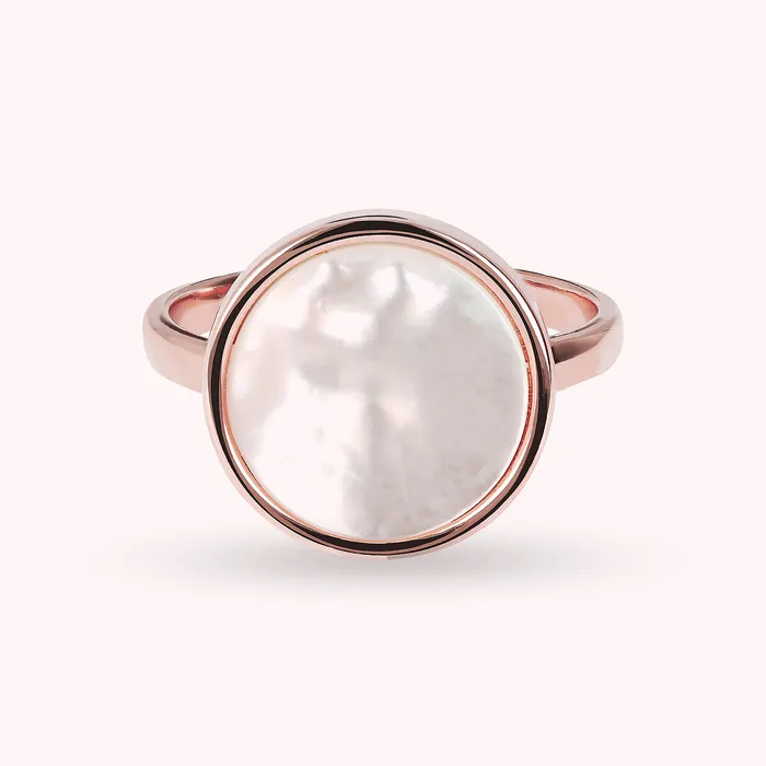 Rings Bronzallure Anello Cocktail con Tondo in Pietra Naturale