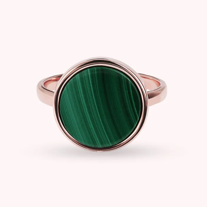Rings Bronzallure Anello Cocktail con Tondo in Pietra Naturale