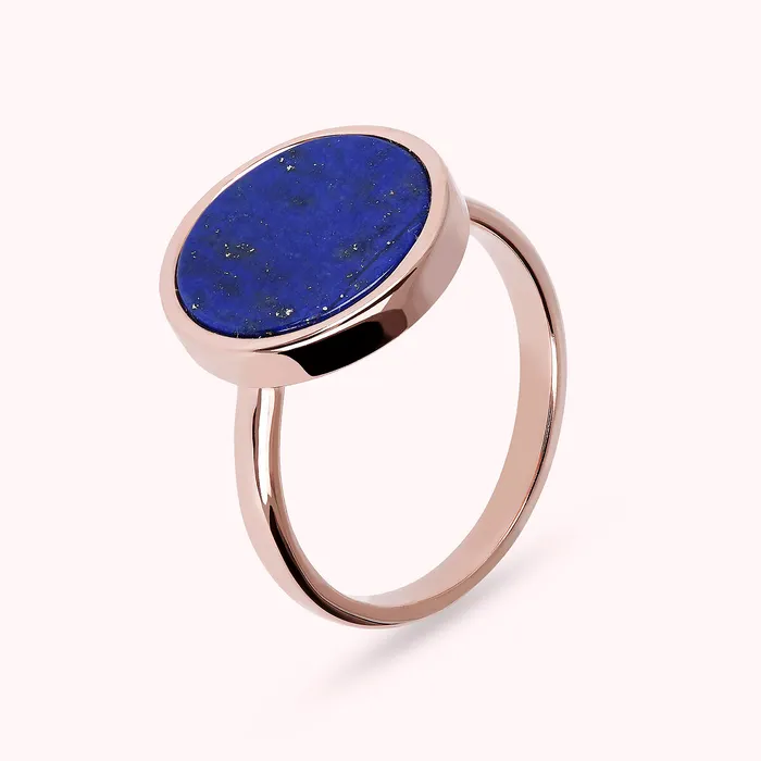 Rings Bronzallure Anello Cocktail con Tondo in Pietra Naturale