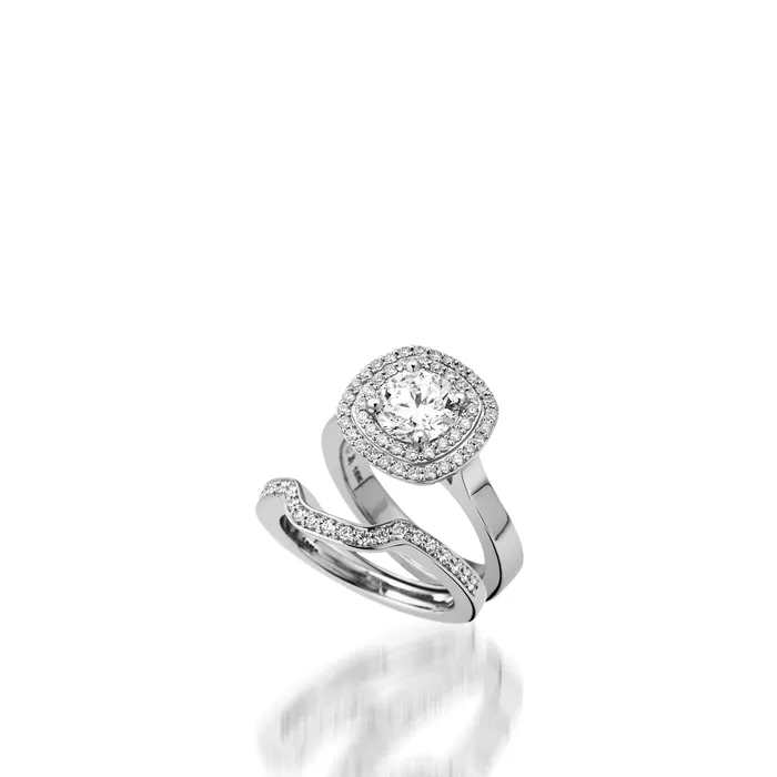 Rings Chantilly White Gold Engagement Ring John Atencio
