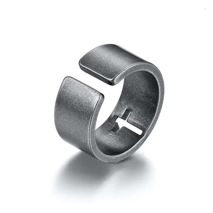 Rings Christian Ring br Cut Out Cross Lords Guidance