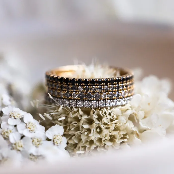 Rings Consider Bridal Black Diamond Twinkle Band Eternity Rings Consider Bridal Black Diamond Twinkle Band Eternity