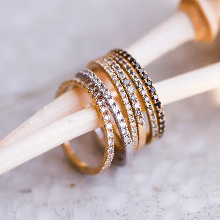 Rings Consider Bridal Black Diamond Twinkle Band Eternity Rings Consider Bridal Black Diamond Twinkle Band Eternity